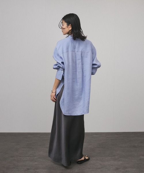 「SALON adam et rope'」 長袖シャツ FREE チャコールグレー レディース_画像2