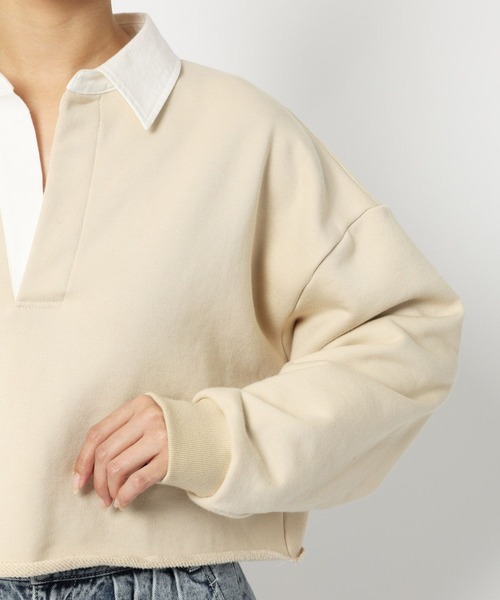「PROTAGONISTA」 スウェットカットソー フリー ベージュ レディース_画像2