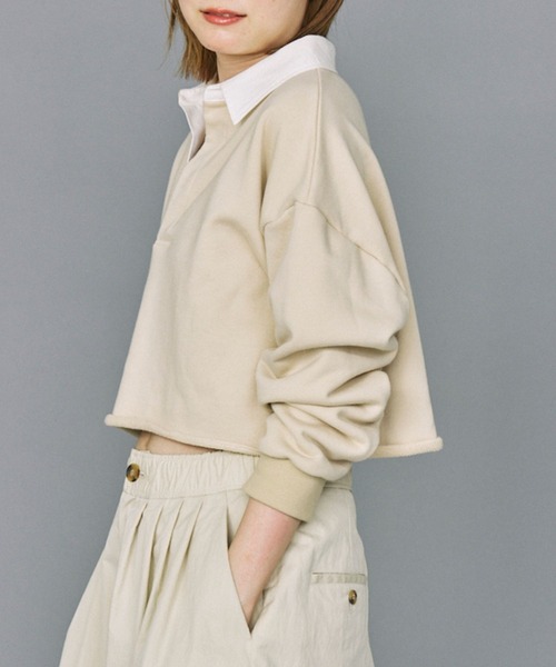 「PROTAGONISTA」 スウェットカットソー フリー ベージュ レディース_画像8