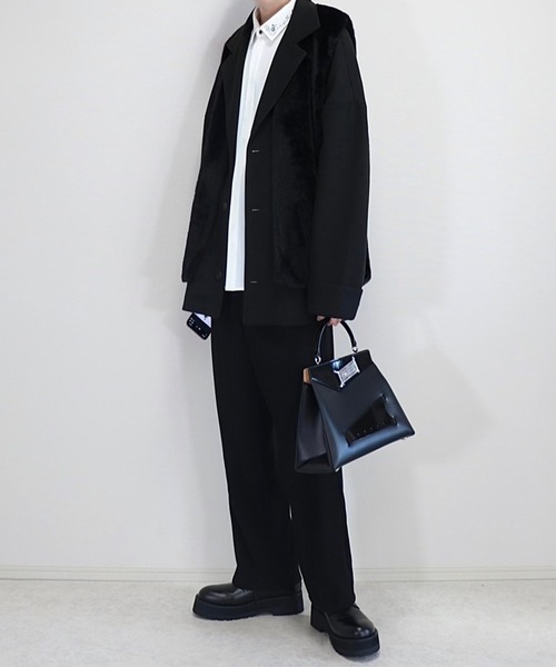 「Loose/ルース」 チェスターコート M アッシュブラウン メンズ_画像2