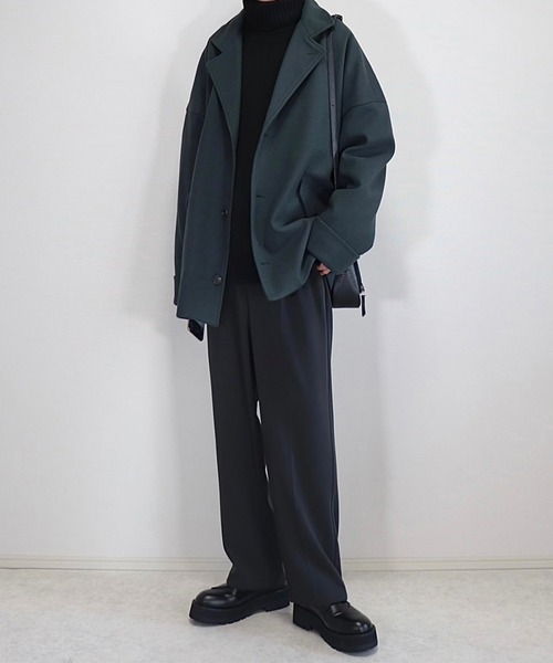 「Loose/ルース」 チェスターコート M アッシュブラウン メンズ_画像4