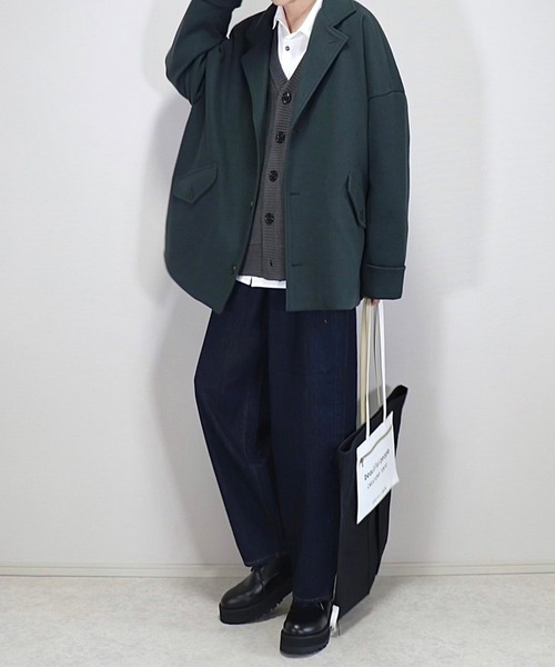 「Loose/ルース」 チェスターコート M アッシュブラウン メンズ_画像7