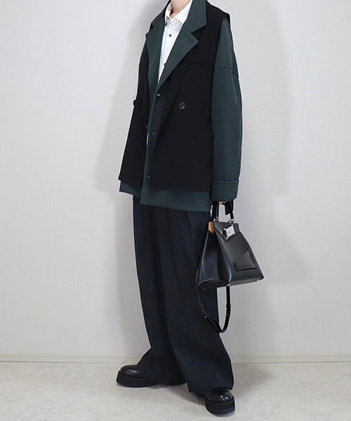 「Loose/ルース」 チェスターコート M アッシュブラウン メンズ_画像8