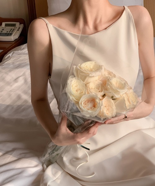 「FREE STYLISTS」 「yuga」キャミソールワンピース S オフホワイト レディース_画像3