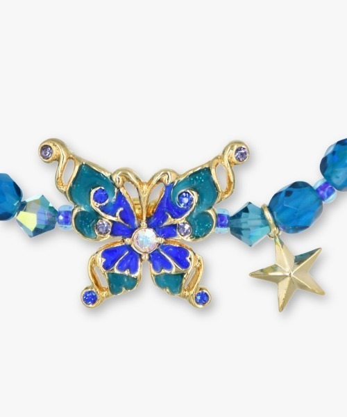 ANNA SUI（アナスイ） ブレスレット 蝶モチーフ ゴムブレスレット