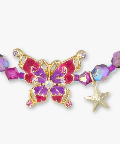 ANNA SUI（アナスイ） ブレスレット 蝶モチーフ ゴムブレスレット