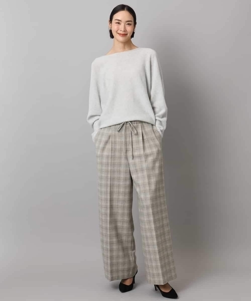 MICHEL KLEIN（ミッシェルクラン） パンツ 2WAYストレッチチェック