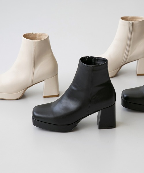 「menue」 ショートブーツ LL ブラック レディース_画像5