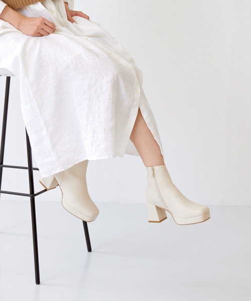 「menue」 ショートブーツ LL ブラック レディース_画像7