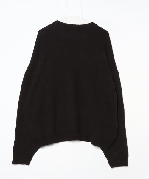 「RAGEBLUE」 ワンポイント長袖ニット L ブラック メンズ_画像2