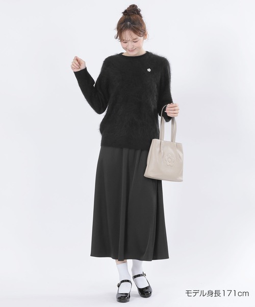 マリークワント MARY QUANT カーディガン シャギーニット M 黒 MARY QUANT（マリークヮント） カーディガン マリークワント