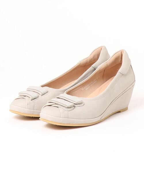 Riz raffinee（リズ ラフィーネ） パンプス 24.5cm ライトグレー