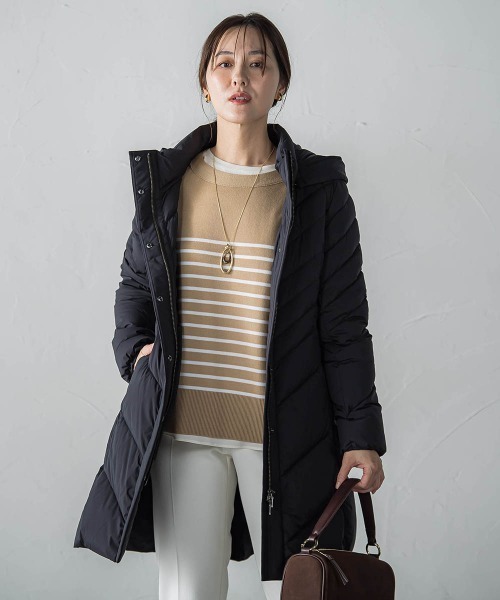 ロートレアモン　ロング丈 ダウンコート　ネイビー LAUTREAMONT（ロートレアモン） ダウンコート ダウンジャケット