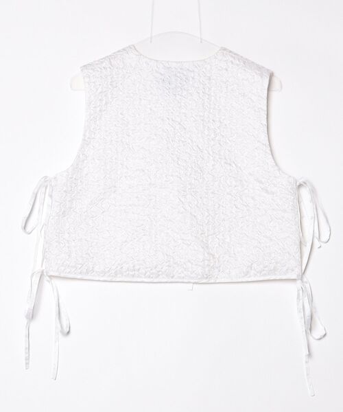 「CAROLINA GLASER」 ベスト ONE SIZE ホワイト レディース_画像2