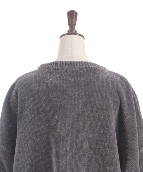 エンフォルド 19SS ニット チュニック 長袖 ウール 38 M グレー axes femme（アクシーズ ファム） チュニック モールヤーンニット