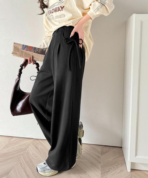 「classicalelf」 イージーパンツ X-LARGE ブラック レディース_画像2