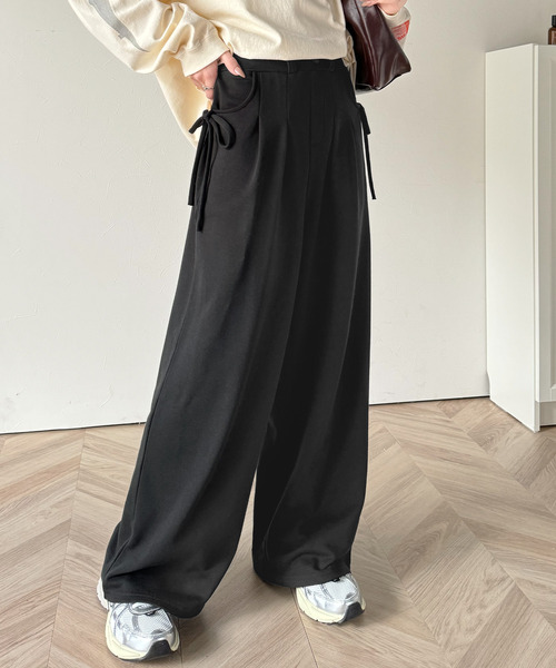 「classicalelf」 イージーパンツ X-LARGE ブラック レディース_画像3