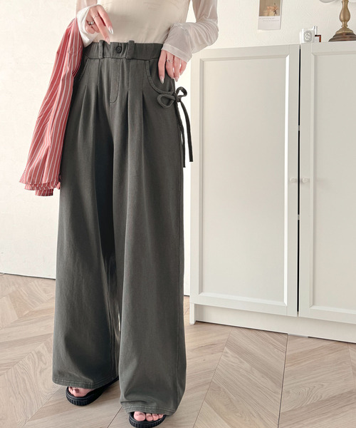 「classicalelf」 イージーパンツ X-LARGE ブラック レディース_画像8