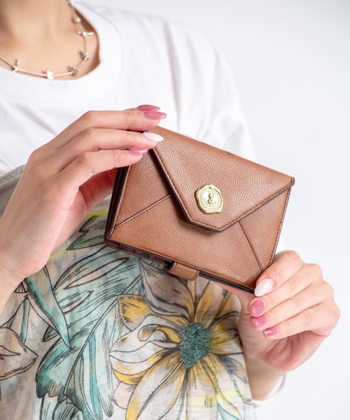 美品☆ HIDEAKI MIHARA りんご柄 二つ折り財布 SAN HIDEAKI MIHARA（サンヒデアキミハラ） 財布 「SAN HIDEAKI MIHARA