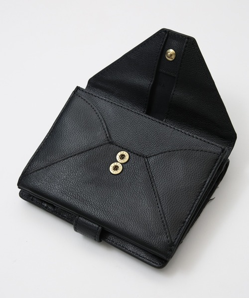 サン　ヒデアキミハラ 二つ折り財布 ブラック SAN HIDEAKI MIHARA（サンヒデアキミハラ） 財布 「SAN HIDEAKI MIHARA