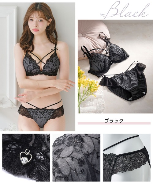 ブラジャー ショーツセット 「上下セット/AA-Gカップ」ぷるるん谷間の