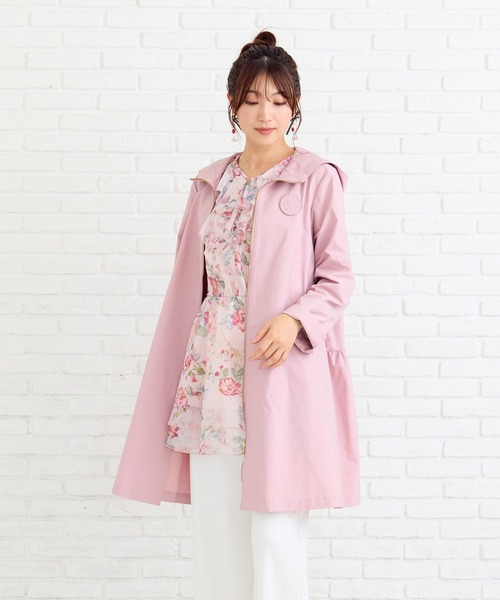 未使用　Rose Tiara　ローズティアラ　トレンチコート　春　桃色　コート Rose Tiara（ローズティアラ） モッズコート コート バックティアード