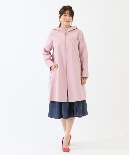 ローズティアラ　新品　バックプリーツ　トレンチコート　大きいサイズ　46 ギャザートレンチコート（51071601） | Rose Tiara (Women