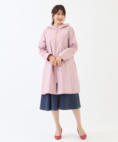 【極美品】ローズティアラ トレンチコート バックプリーツ ネイビー 42 極美品】ローズティアラ トレンチコート バックプリーツ ネイビー 42の