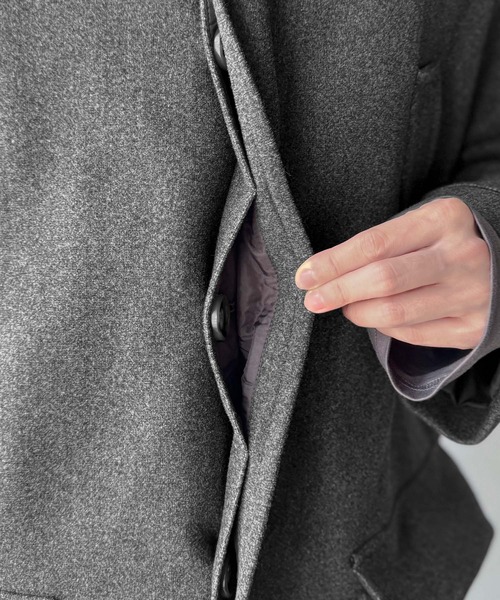 「Classical Origin」 ステンカラーコート X-LARGE ブラック メンズ_画像8