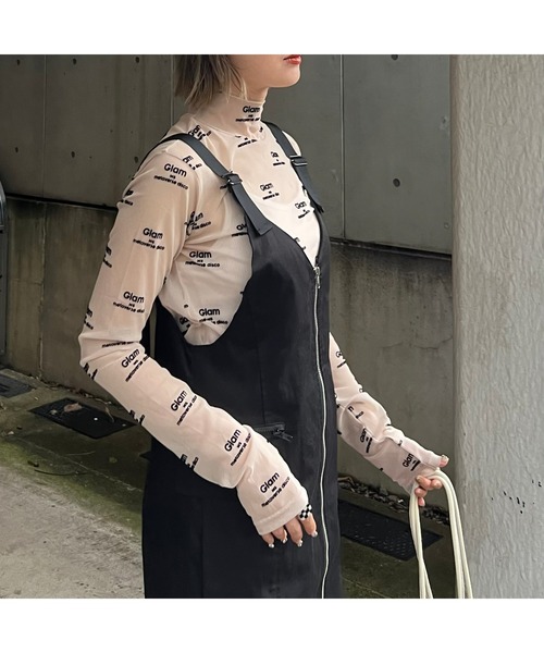 「ECRIRE」 サロペットスカート M カーキ レディース_画像8