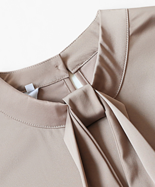 「COCOMOMO」 長袖ブラウス L ブルー レディース_画像2