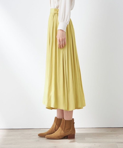 「Petit Honfleur」 フレアスカート L イエロー レディース_画像3