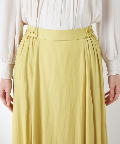 「Petit Honfleur」 フレアスカート L イエロー レディース_画像5