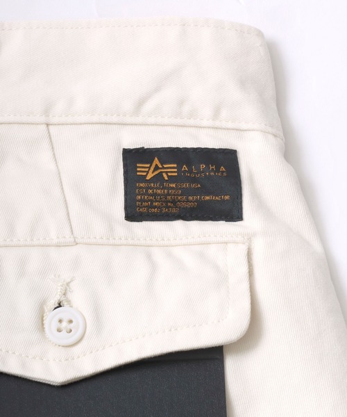 「Alpha Industries」 チノパンツ M ダークオリーブ メンズ_画像7