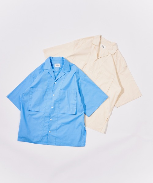 「WETTEMPT」 半袖シャツ SMALL サックスブルー メンズ_画像7