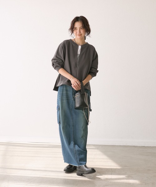 「RIVE DROITE」 スウェットカットソー FREE グレー レディース_画像8