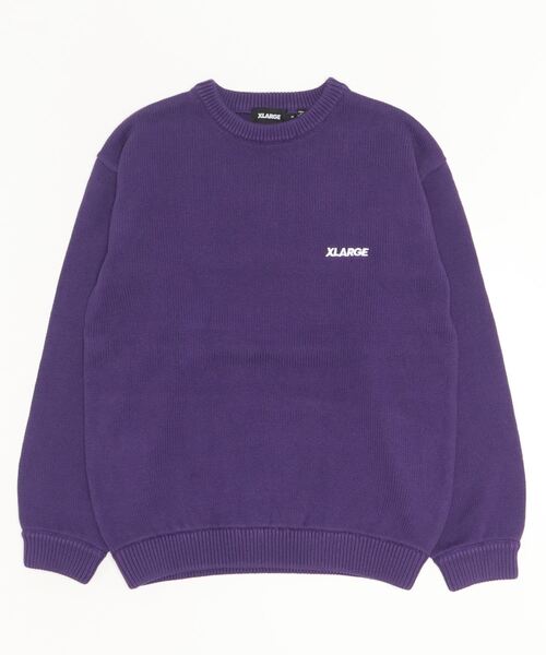XLARGE」 長袖ニット X-LARGE パープル メンズ 【公式通販】