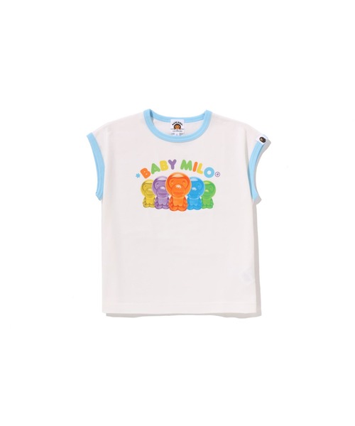 アベイシングエイプ　キッズTシャツ　ベビーマイロ A BATHING APE（アベイシングエイプ） tシャツ BABY MILO GUMMY CANDY