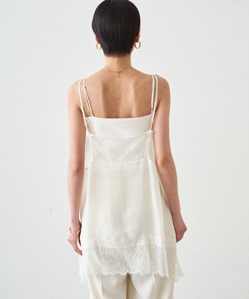 loungedress ラウンジドレス　レースキャミ Loungedress（ラウンジドレス） キャミソール レースシフォンキャミ
