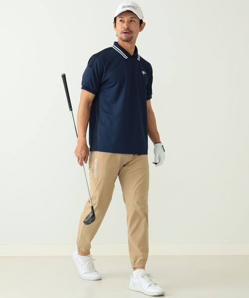 「BEAMS GOLF」 パンツ SMALL ネイビー メンズの画像