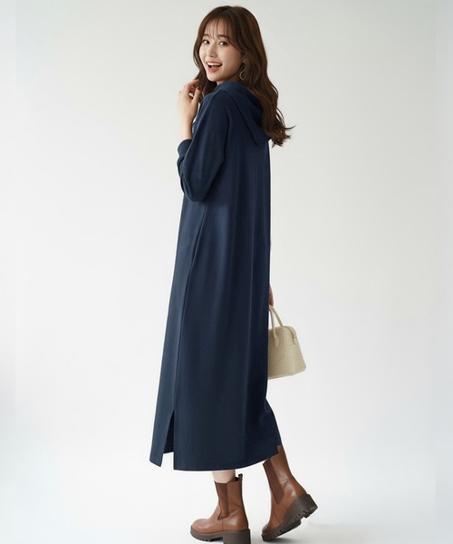 「Cinderella」 長袖ワンピース MEDIUM ダークグリーン レディース_画像2
