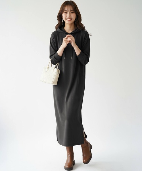「Cinderella」 長袖ワンピース MEDIUM ダークグリーン レディース_画像4