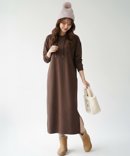 「Cinderella」 長袖ワンピース MEDIUM ダークグリーン レディース_画像7