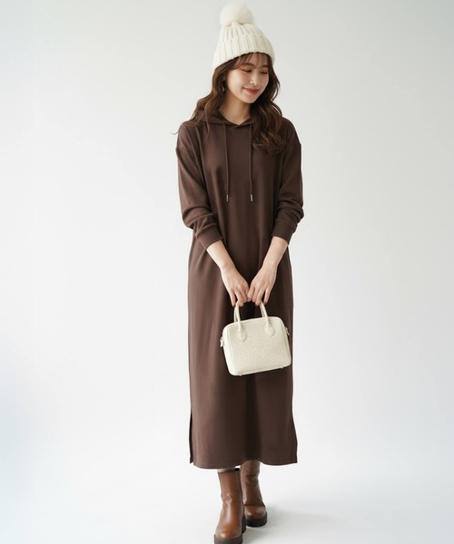 「Cinderella」 長袖ワンピース MEDIUM ダークグリーン レディース_画像9