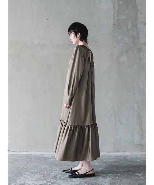 「enchainement」 長袖ワンピース フリー モカ レディース_画像3
