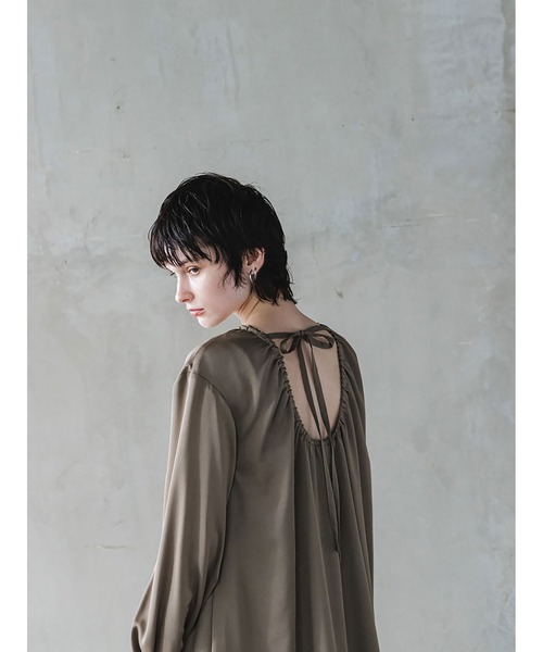 「enchainement」 長袖ワンピース フリー モカ レディース_画像6