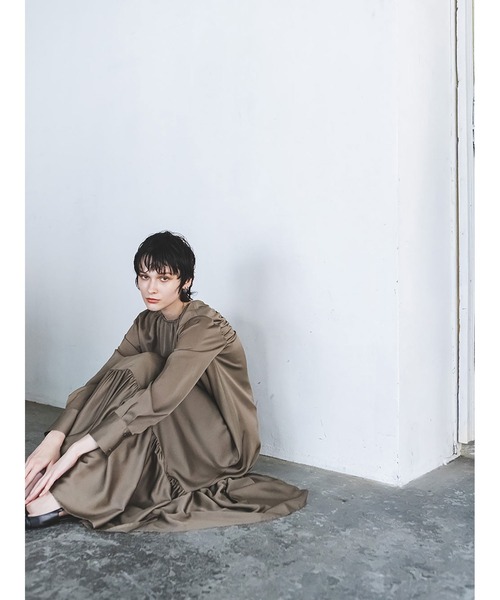 「enchainement」 長袖ワンピース フリー モカ レディース_画像7
