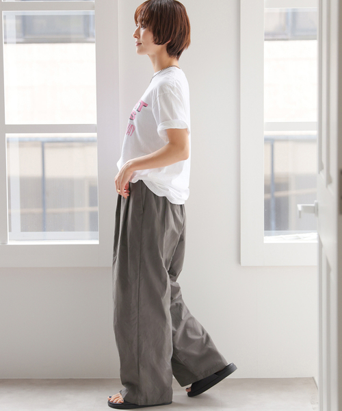 「JOURNAL STANDARD relume」 イージーパンツ 38 アイボリー レディースの画像