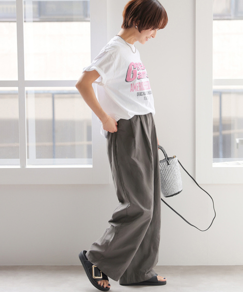 「JOURNAL STANDARD relume」 イージーパンツ 38 アイボリー レディースの画像