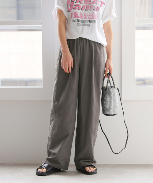 「JOURNAL STANDARD relume」 イージーパンツ 38 アイボリー レディースの画像